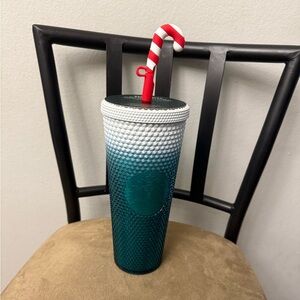 Mickey Mouse Holiday Starbucks Tumbler with Straw Walt Disney World NWT *
